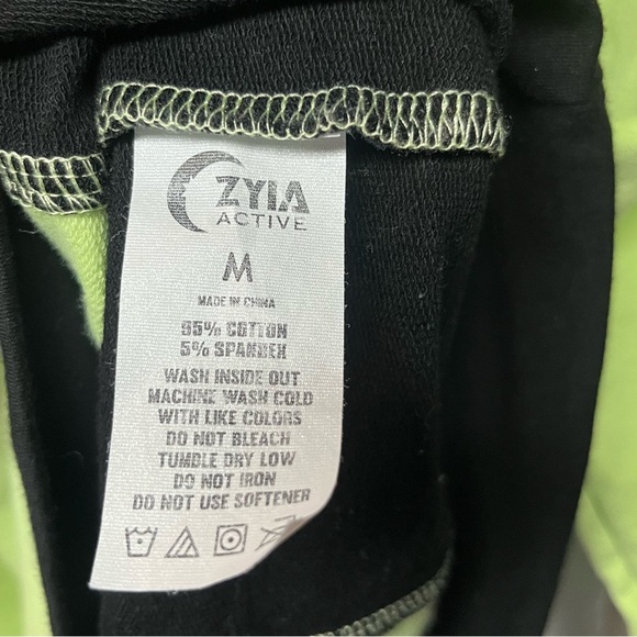 Zyia Lime Green and Black Hoodie - Picture 5 of 6